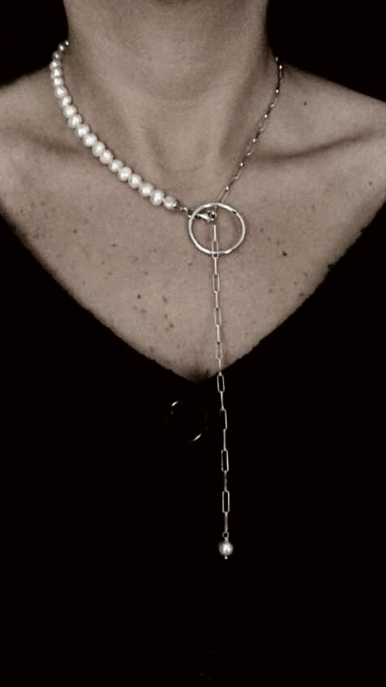 Collana perle Chain